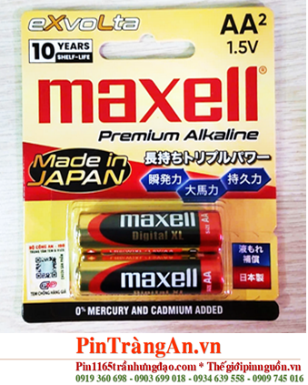 MAXELL LR6(W)/2B, Pin AA 1.5v Premium Alkaline MAXELL Evolta LR6(W)XL LS, LR6(W)/2B, Xuất xứ NHẬT